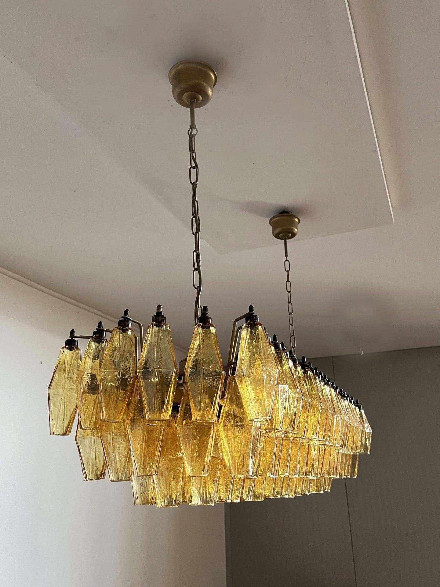 Murano Chandelier – Poliedri – 138 glass