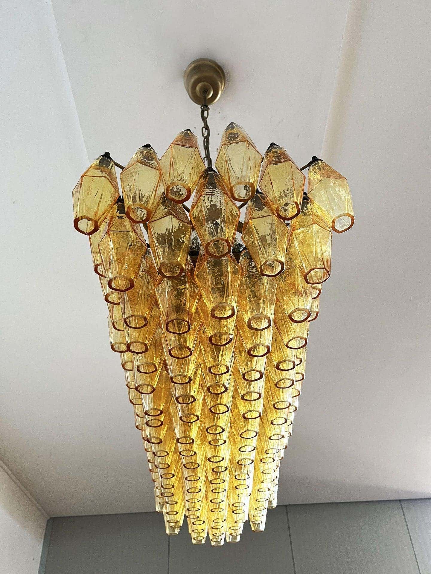 Murano Chandelier – Poliedri – 138 glass