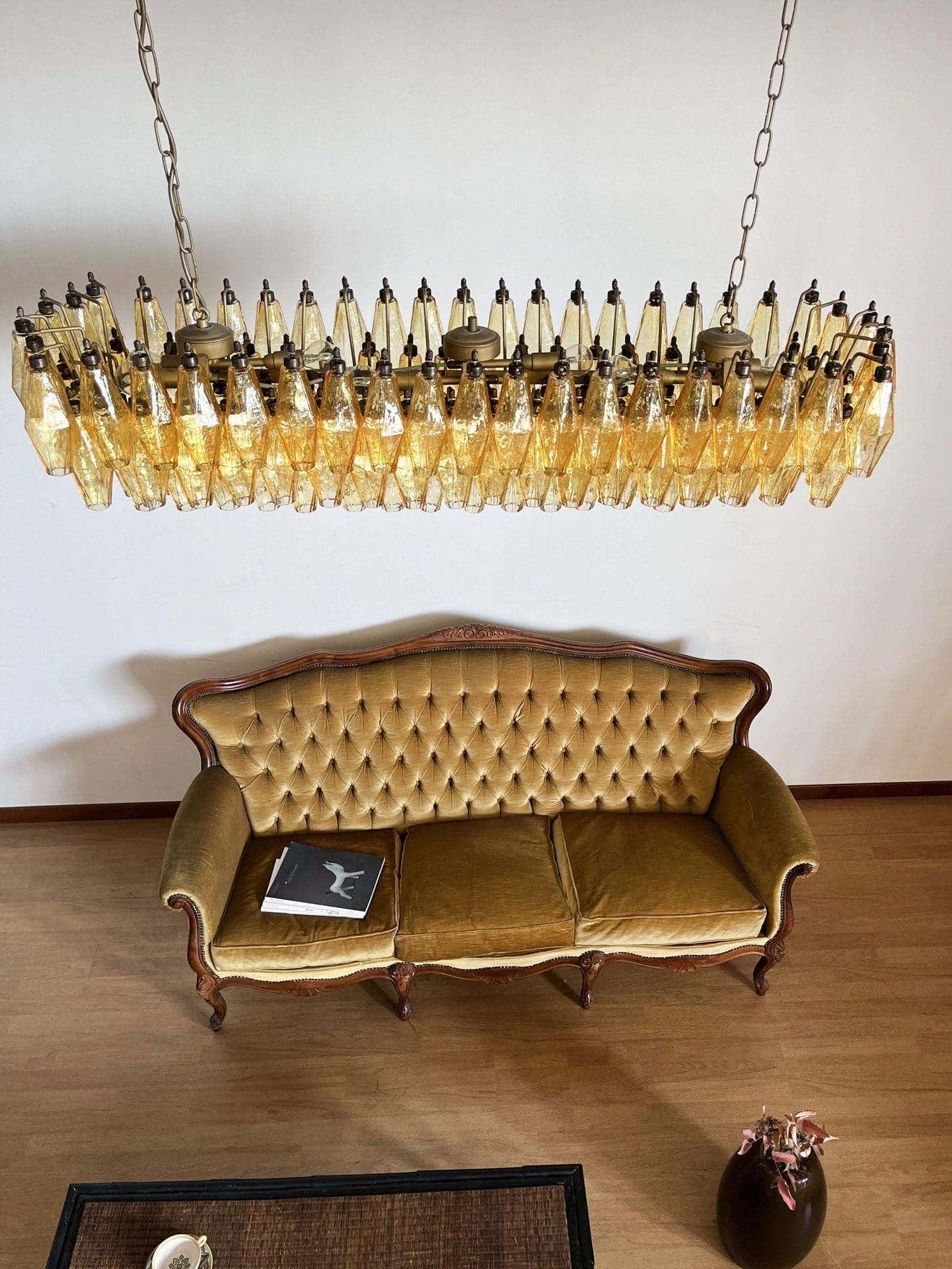 Murano Chandelier – Poliedri – 138 glass