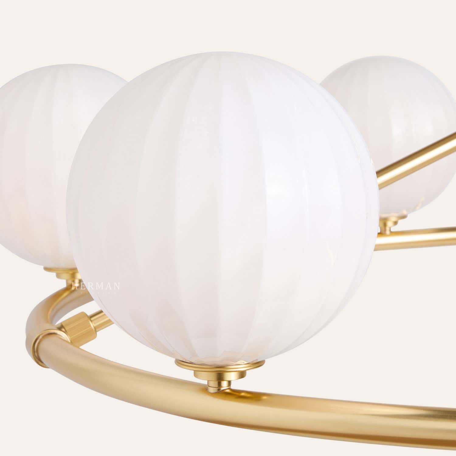 Enzo 48" Glass Round Chandelier