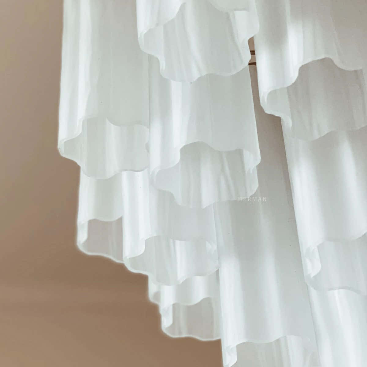 Murano Chandelier – 36 tubes – Matte white