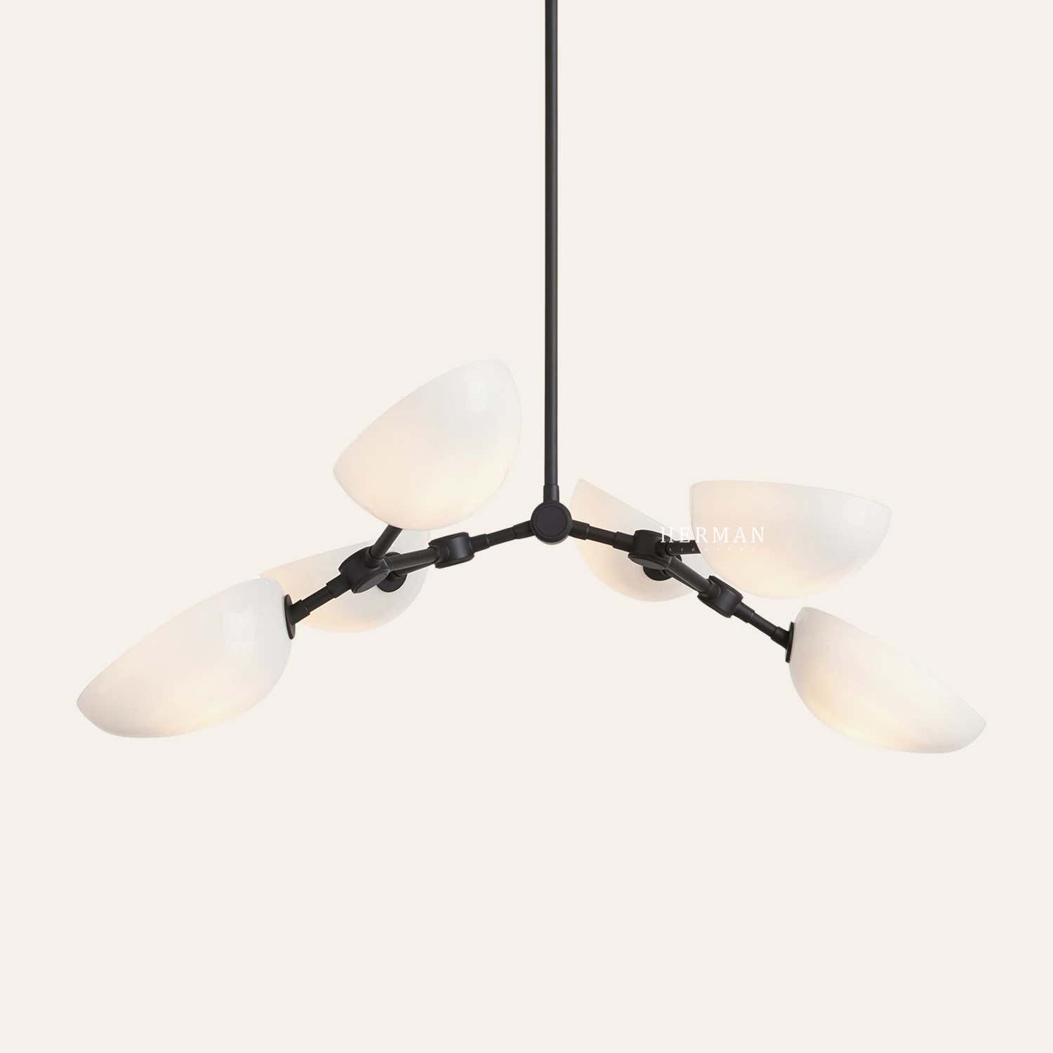Argus Glass Chandelier 32" Width