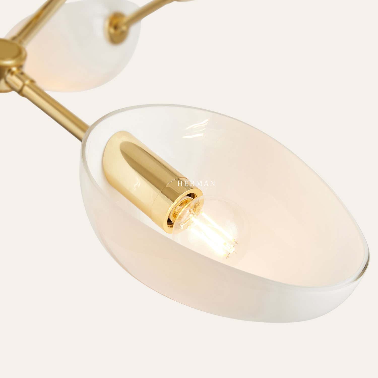 Argus glass Double Tier Chandelier 45" Width