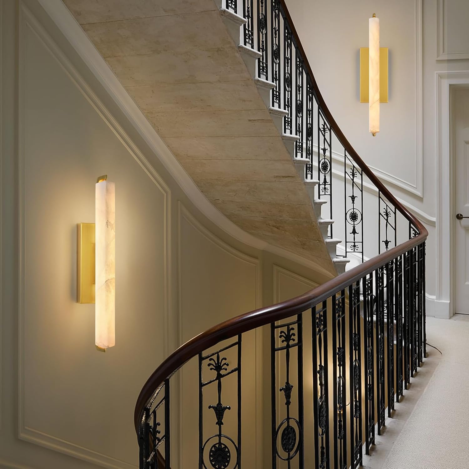 MDEGLYO Alabaster Wall Sconce