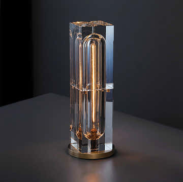 Glaxy Rectangular Crystal Table Lamp