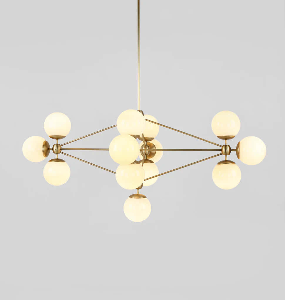 Modo Chandelier 31" - Diamond, 13 Globes