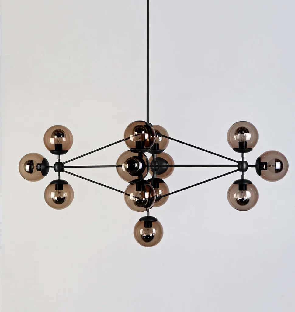 Modo Chandelier 31" - Diamond, 13 Globes