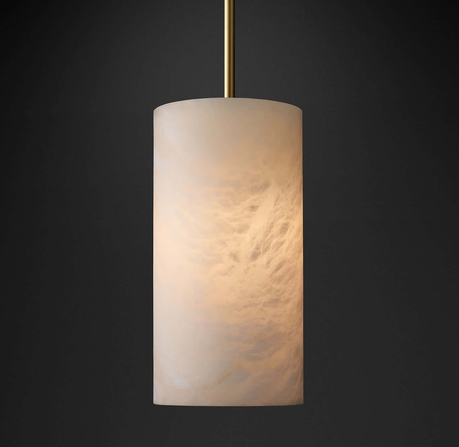 Hand Carved Alabaster Pendent