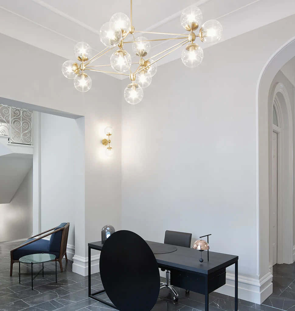 Modo Chandelier 31" - Diamond, 13 Globes