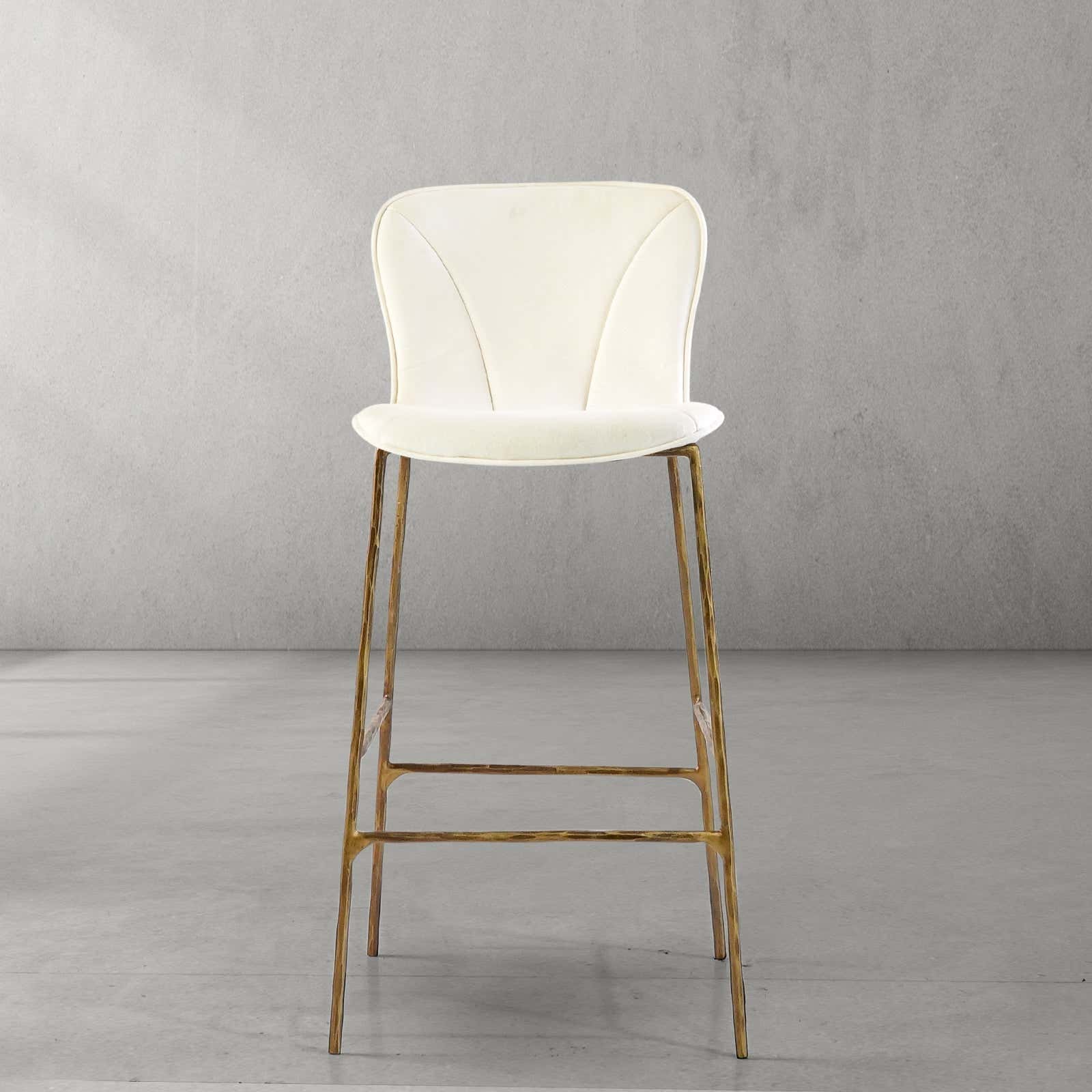 Hand-Forged Metal Modern Bar Chair