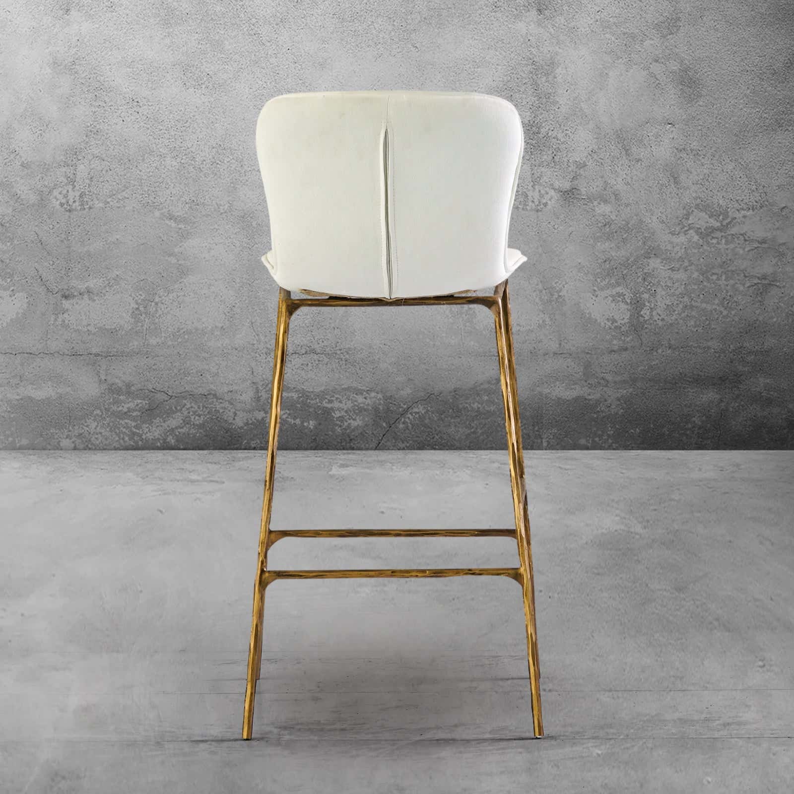 Hand-Forged Metal Modern Bar Chair