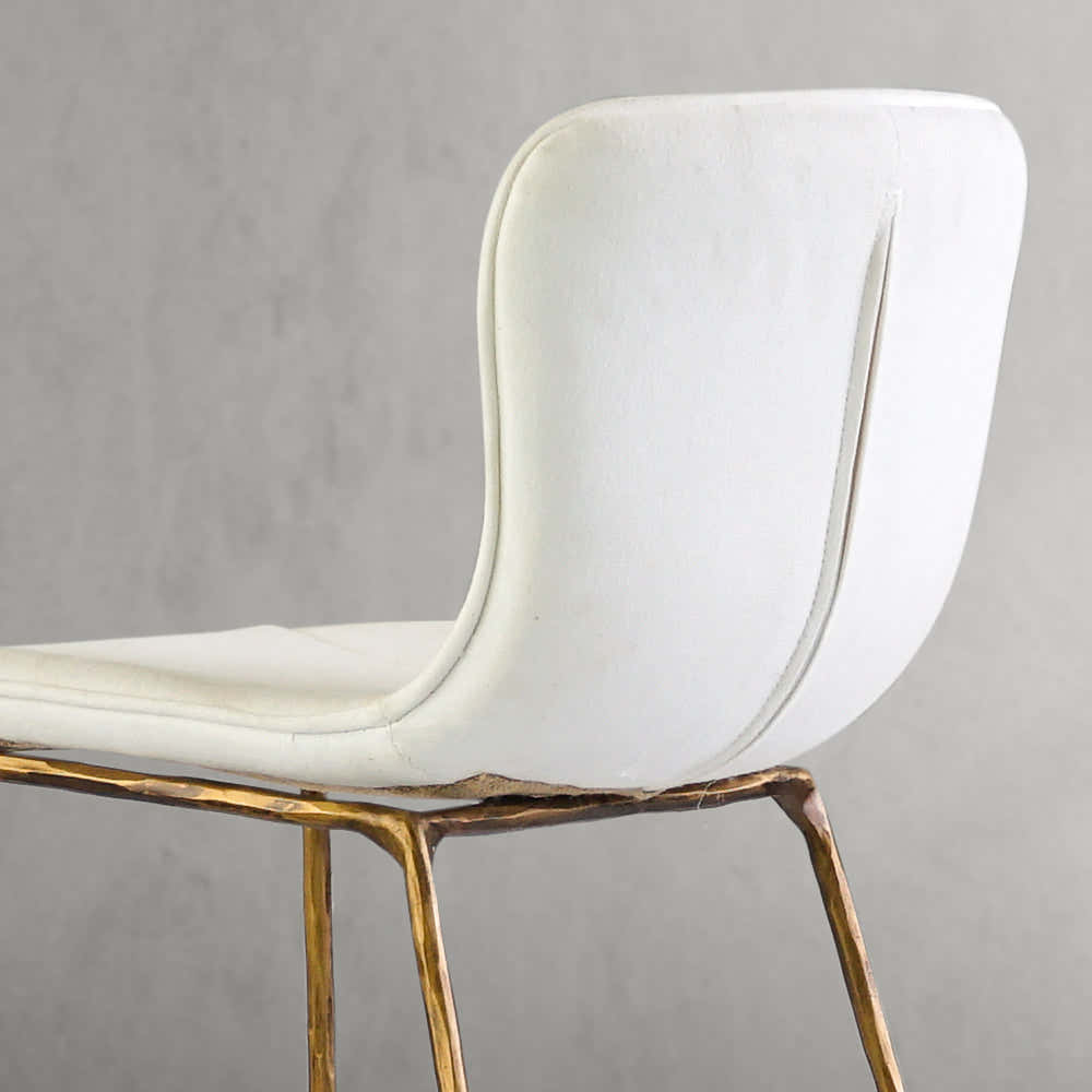 Hand-Forged Metal Modern Bar Chair