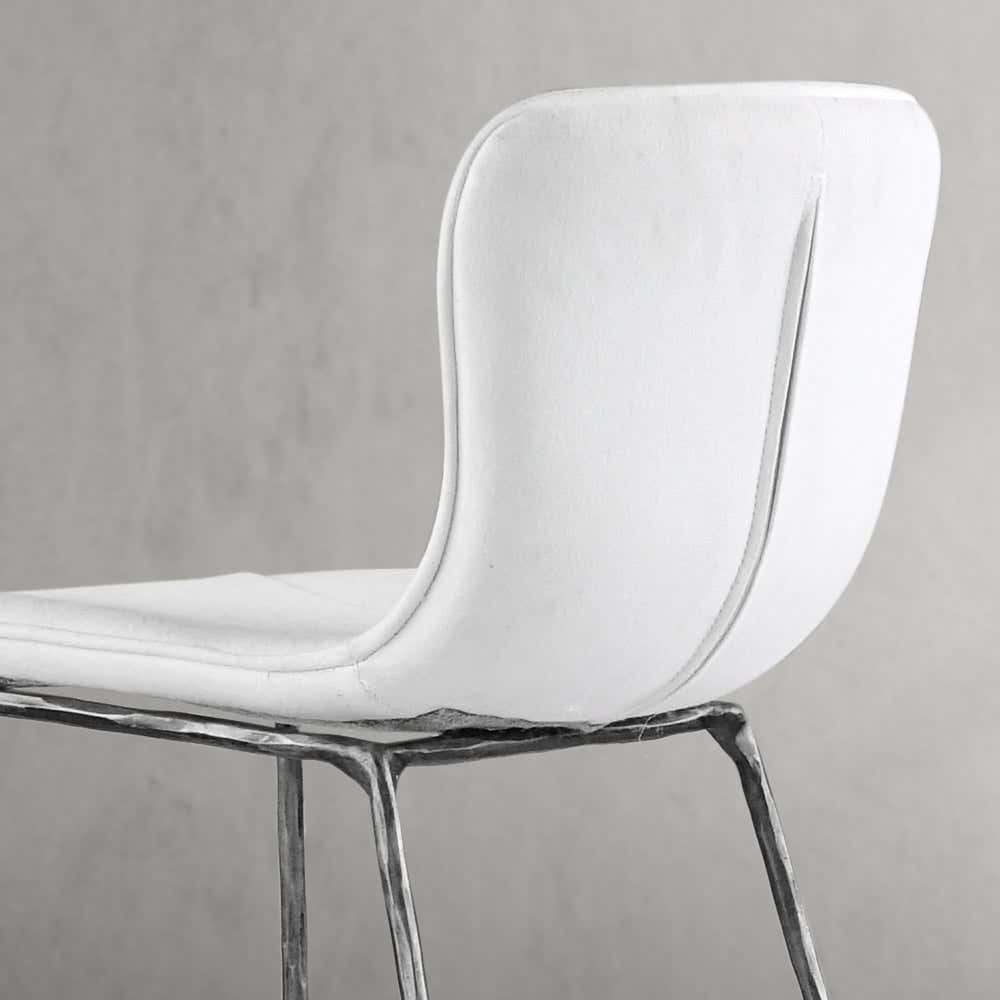 Hand-Forged Metal Modern Bar Chair