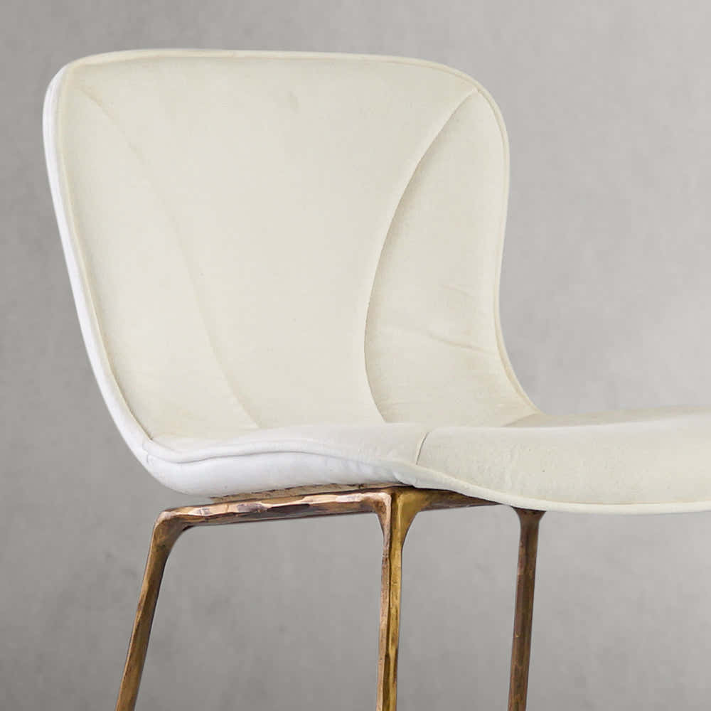 Hand-Forged Metal Modern Bar Chair
