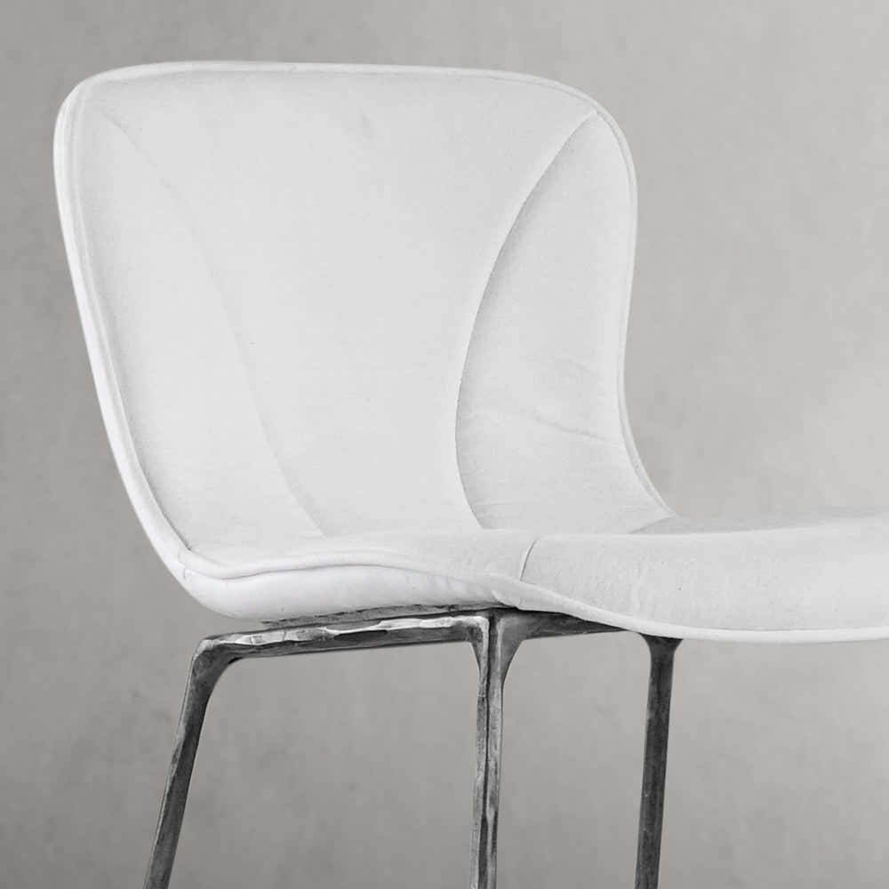 Hand-Forged Metal Modern Bar Chair