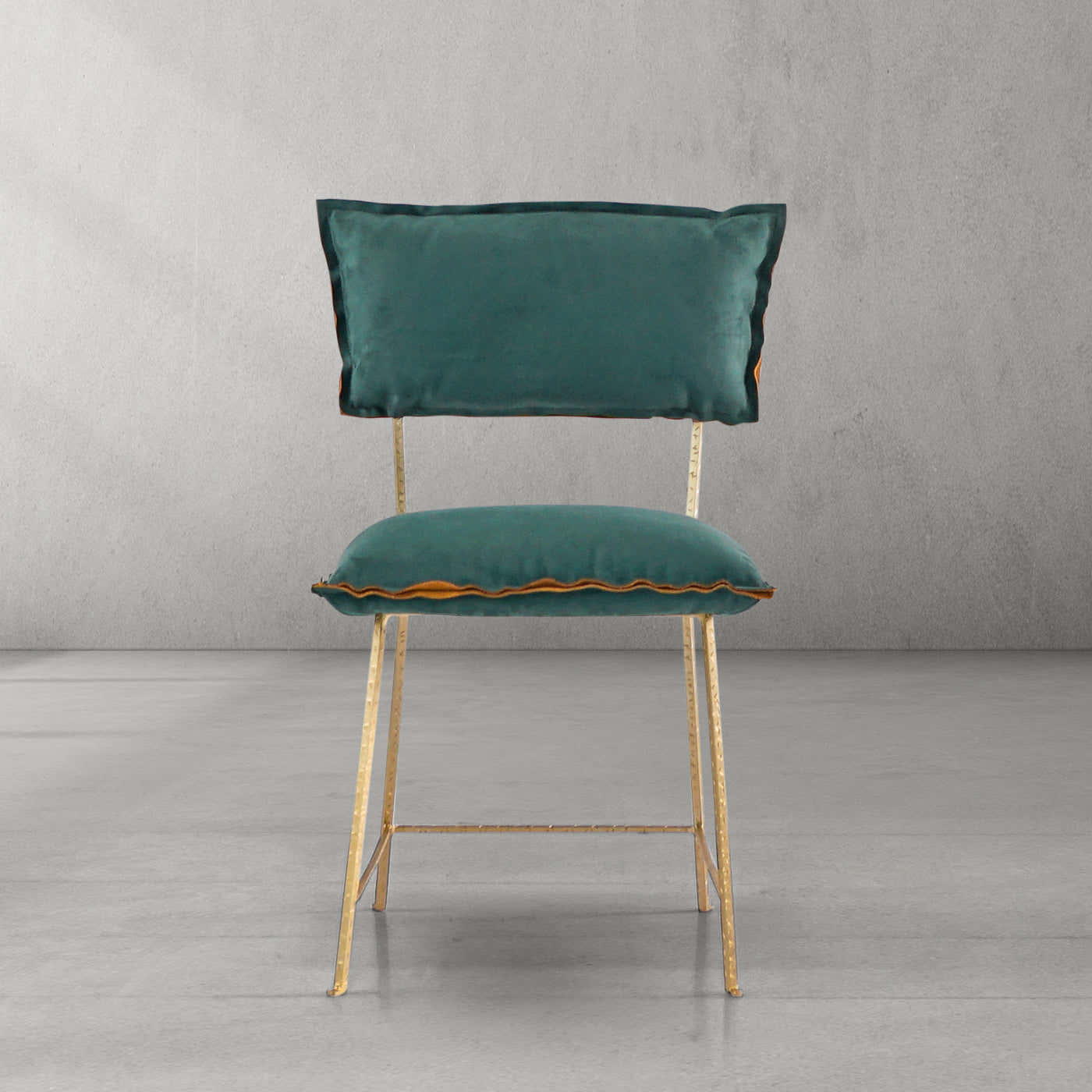 Hand-Forged Metal Cartier Armless Dining Chair