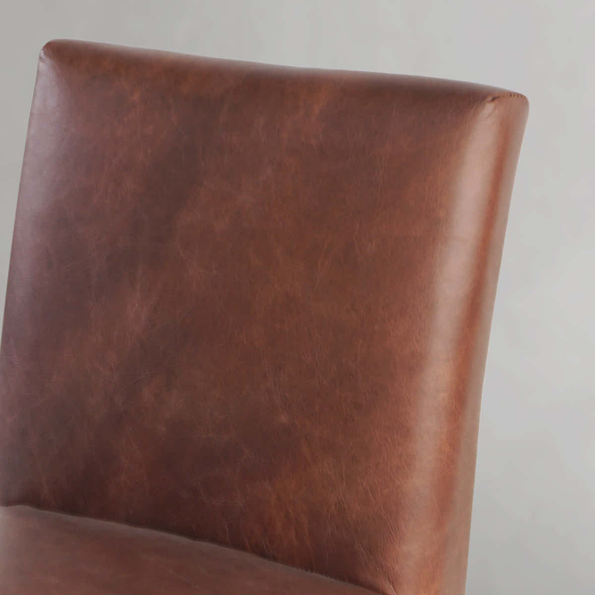 Hand-Forged Metal Minimalist Fabric Dining Chair