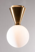 Amande White Globe Ceiling Light