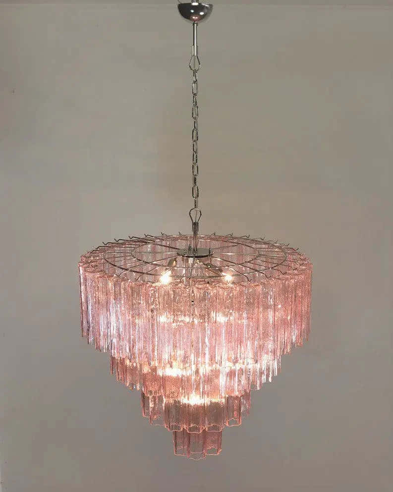 Murano Chandelier – 78 tubes – Pink