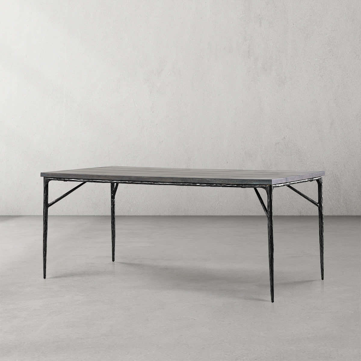 Hand-Forged Metal Medieval Style Dining Table