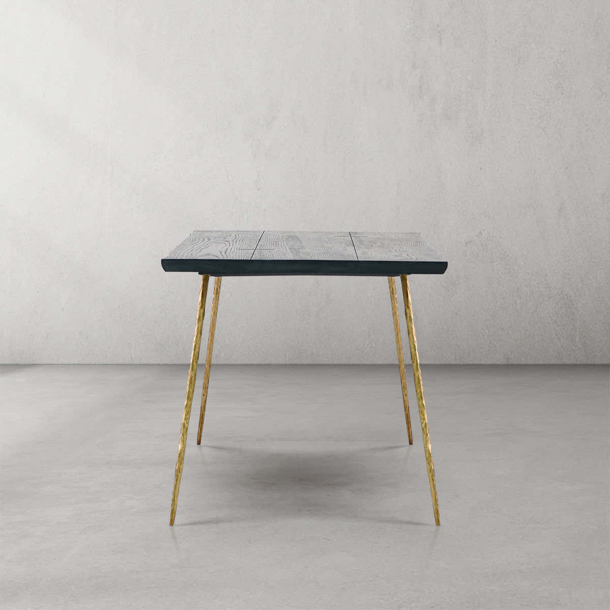 Hand-Forged Metal Vintage Style Metal Frame Dining Table
