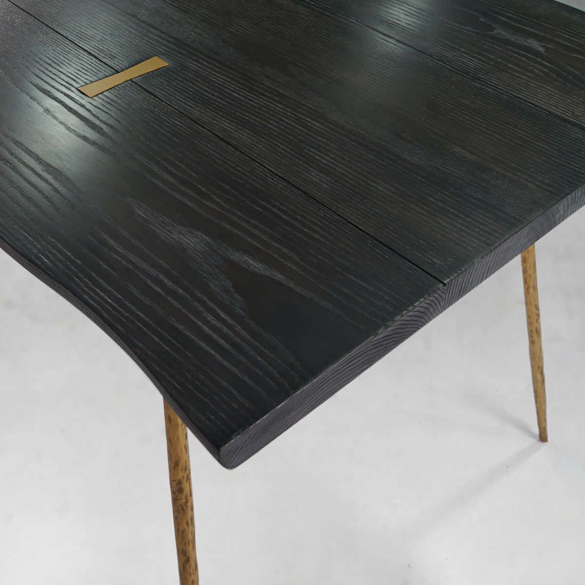 Hand-Forged Metal Vintage Style Metal Frame Dining Table