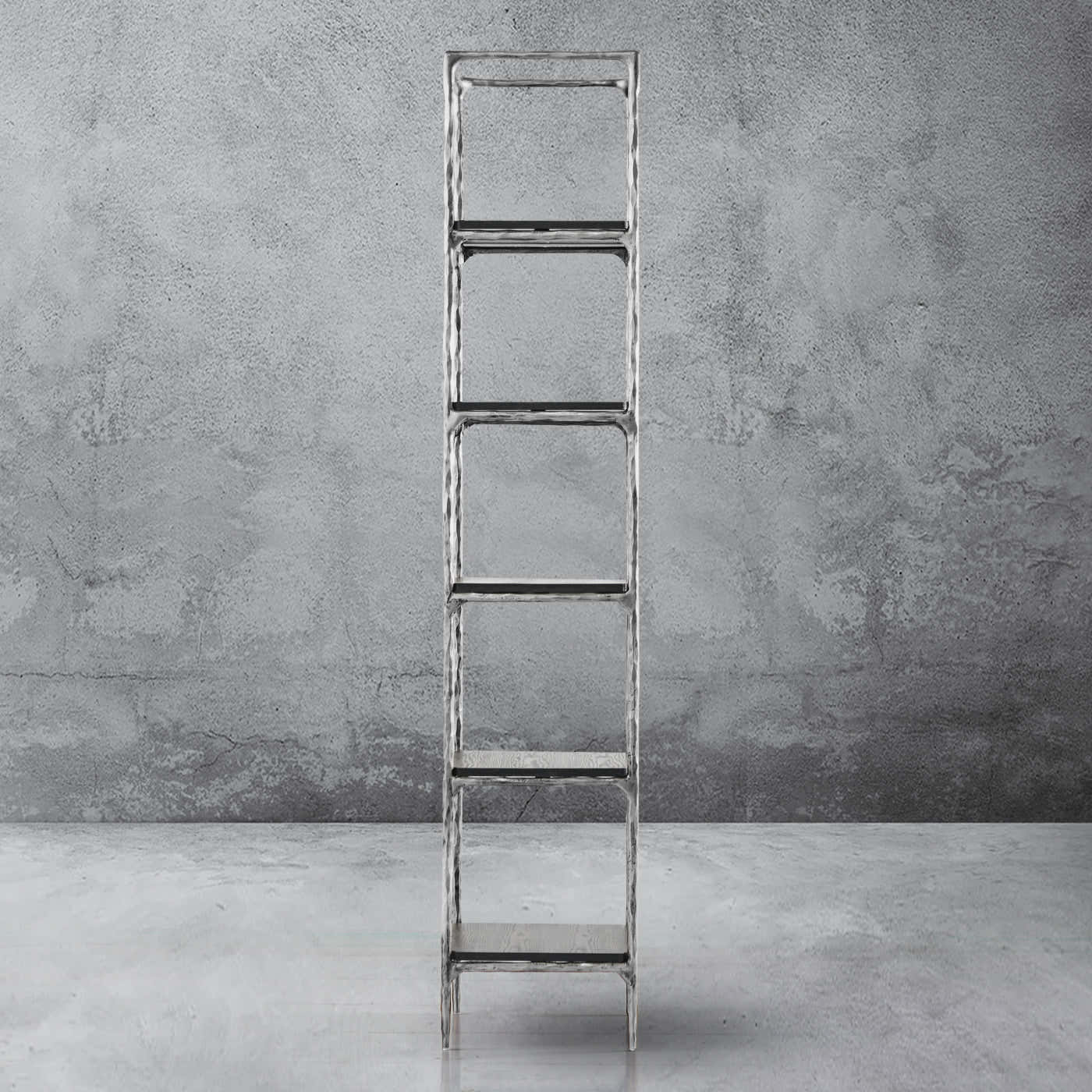 Hand-Forged Metal Wooden Shelving
