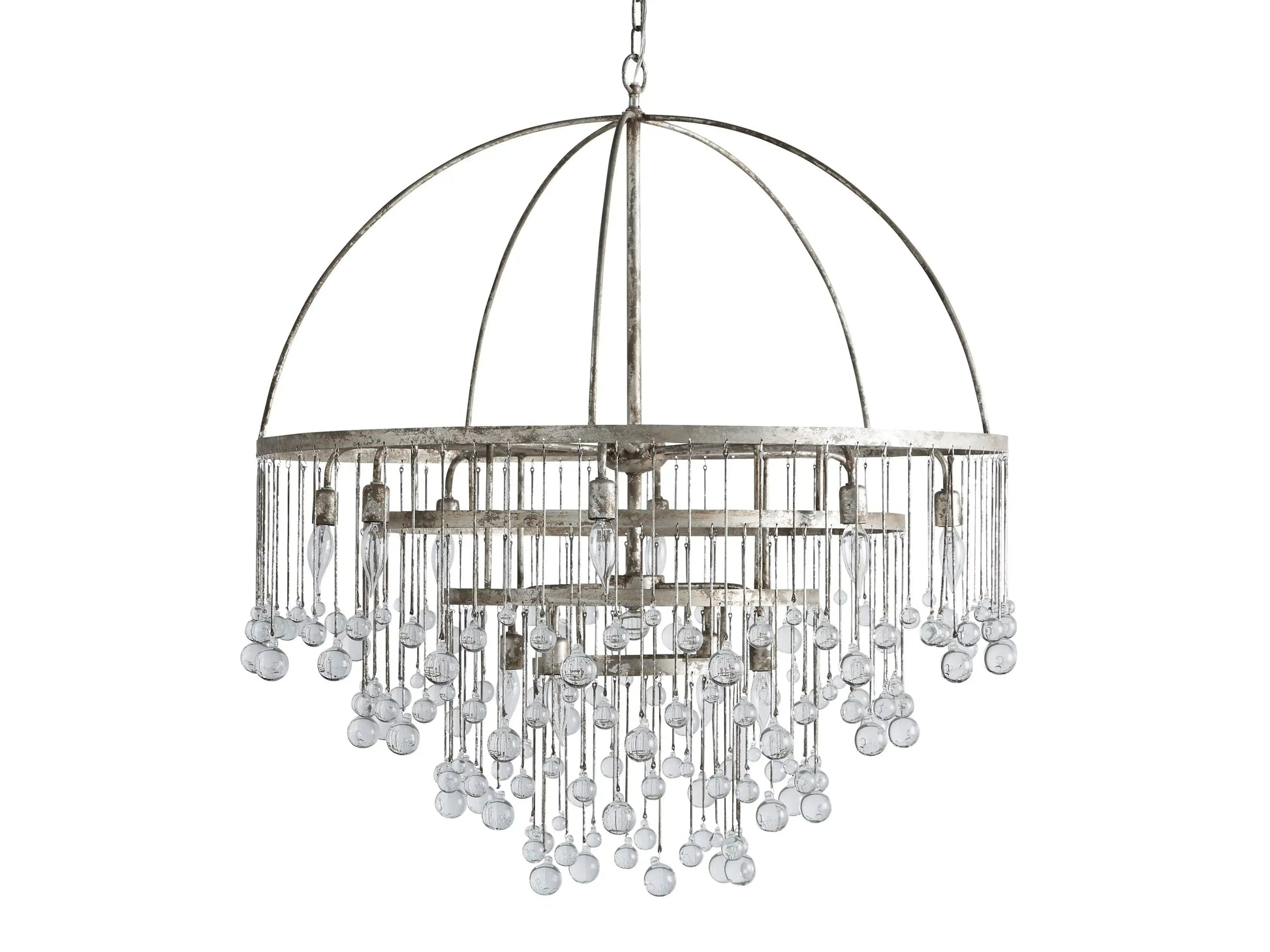 Aubrey Modern Crystal Ball 4 Tier Chandelier