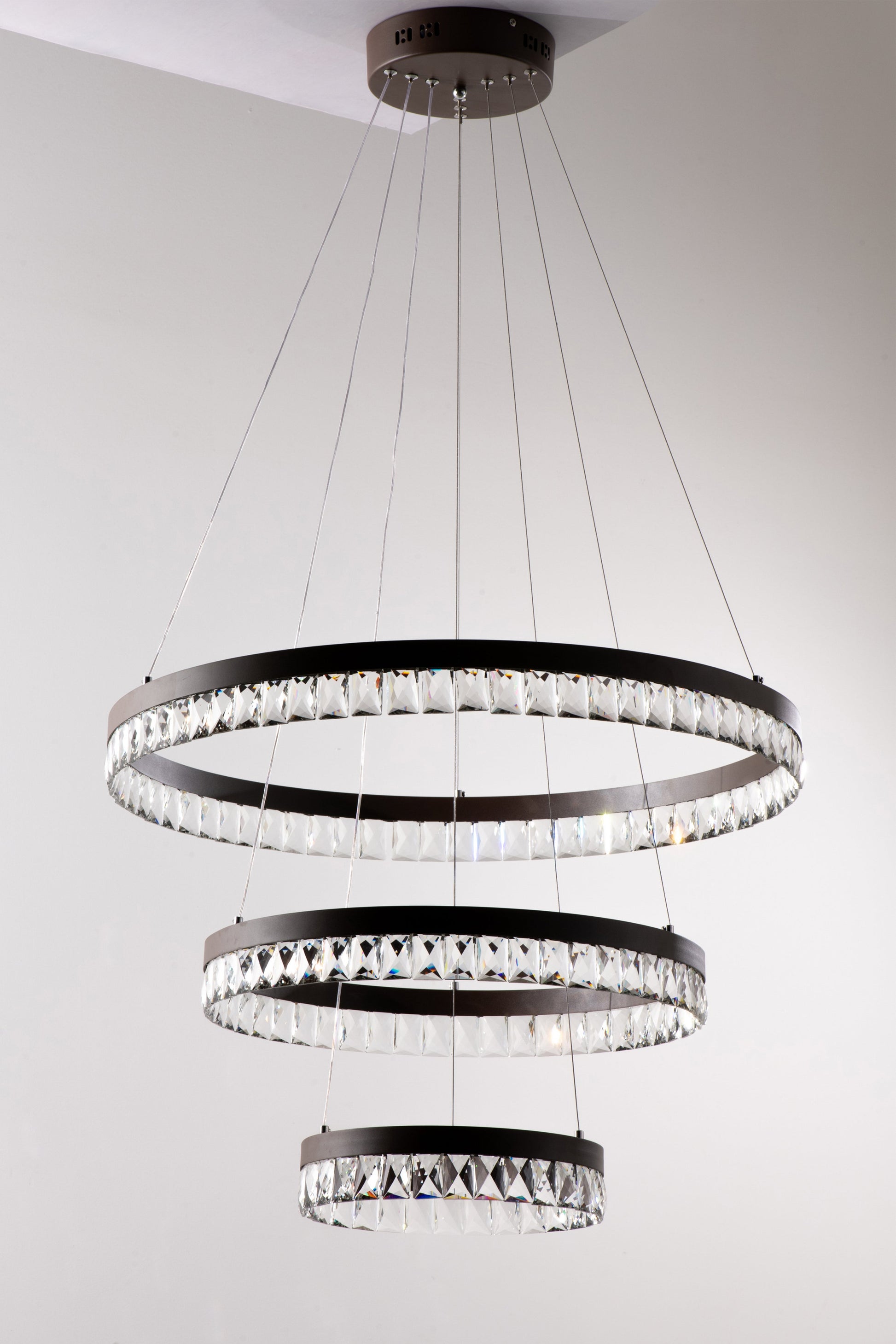 Avia Round Crystal Chandelier