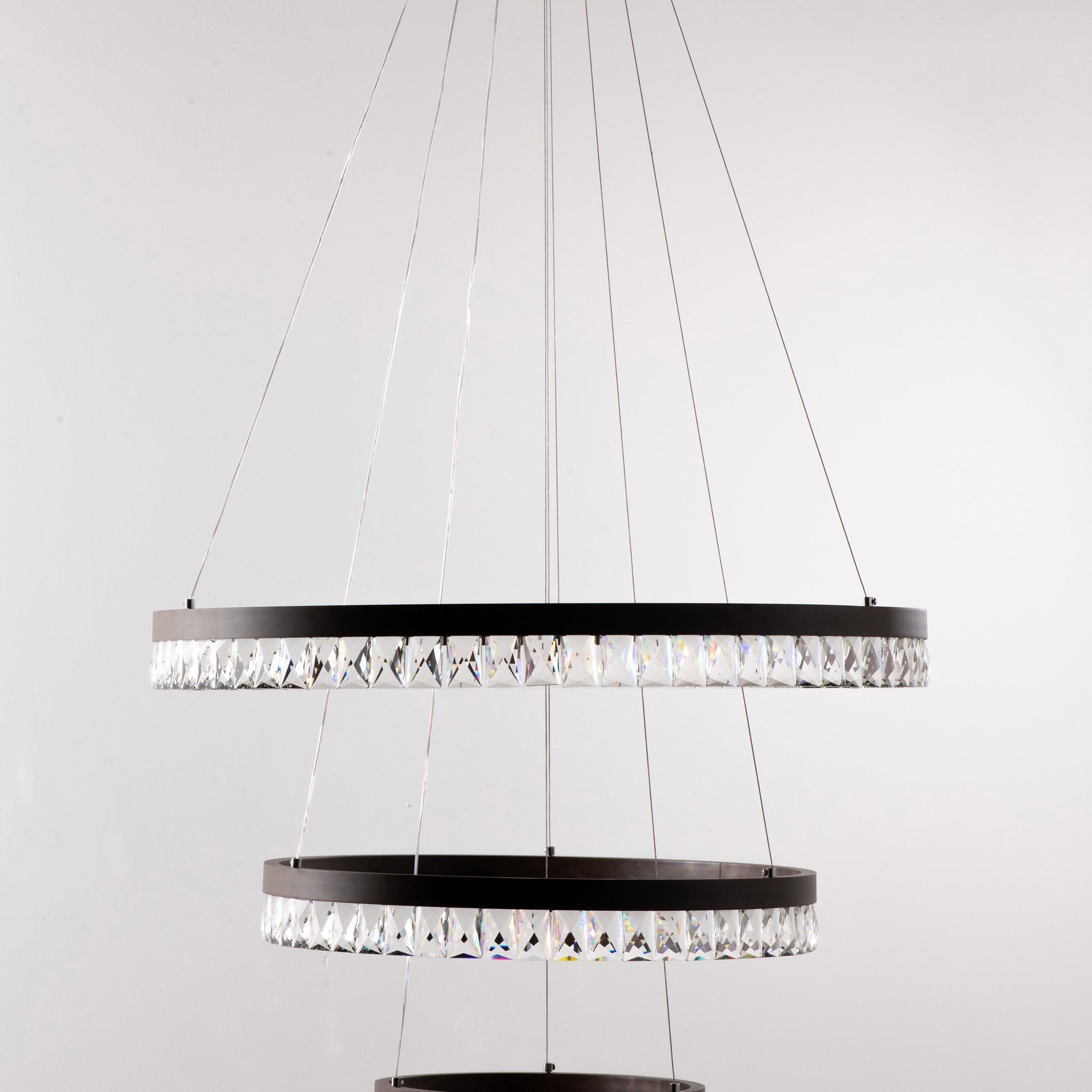 Avia Round Crystal Chandelier