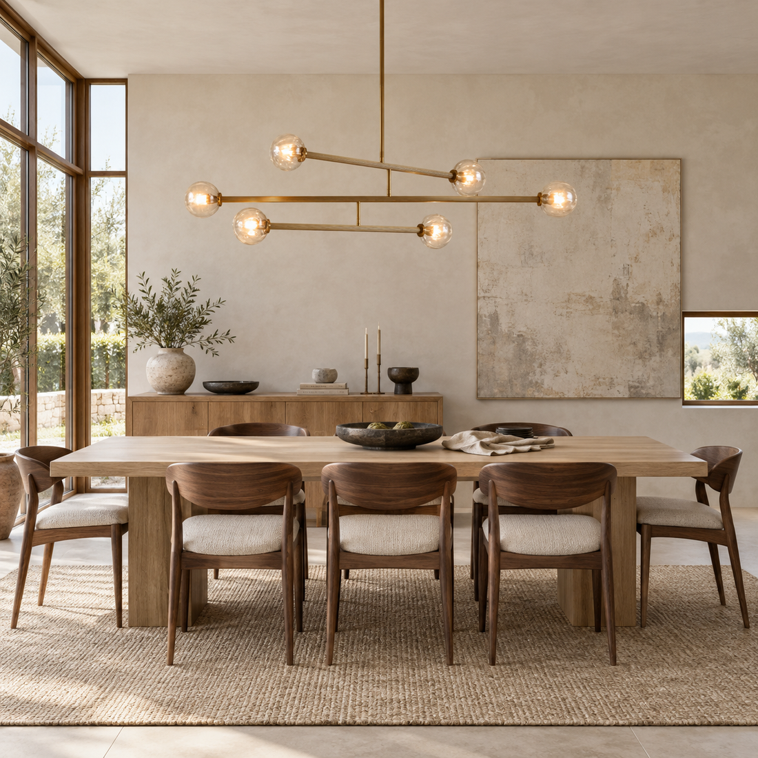 Selina Glass Linear Chandelier