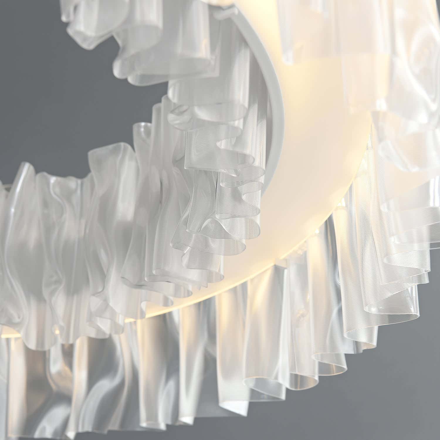 Accordéon Suspension Silver Pendant Light