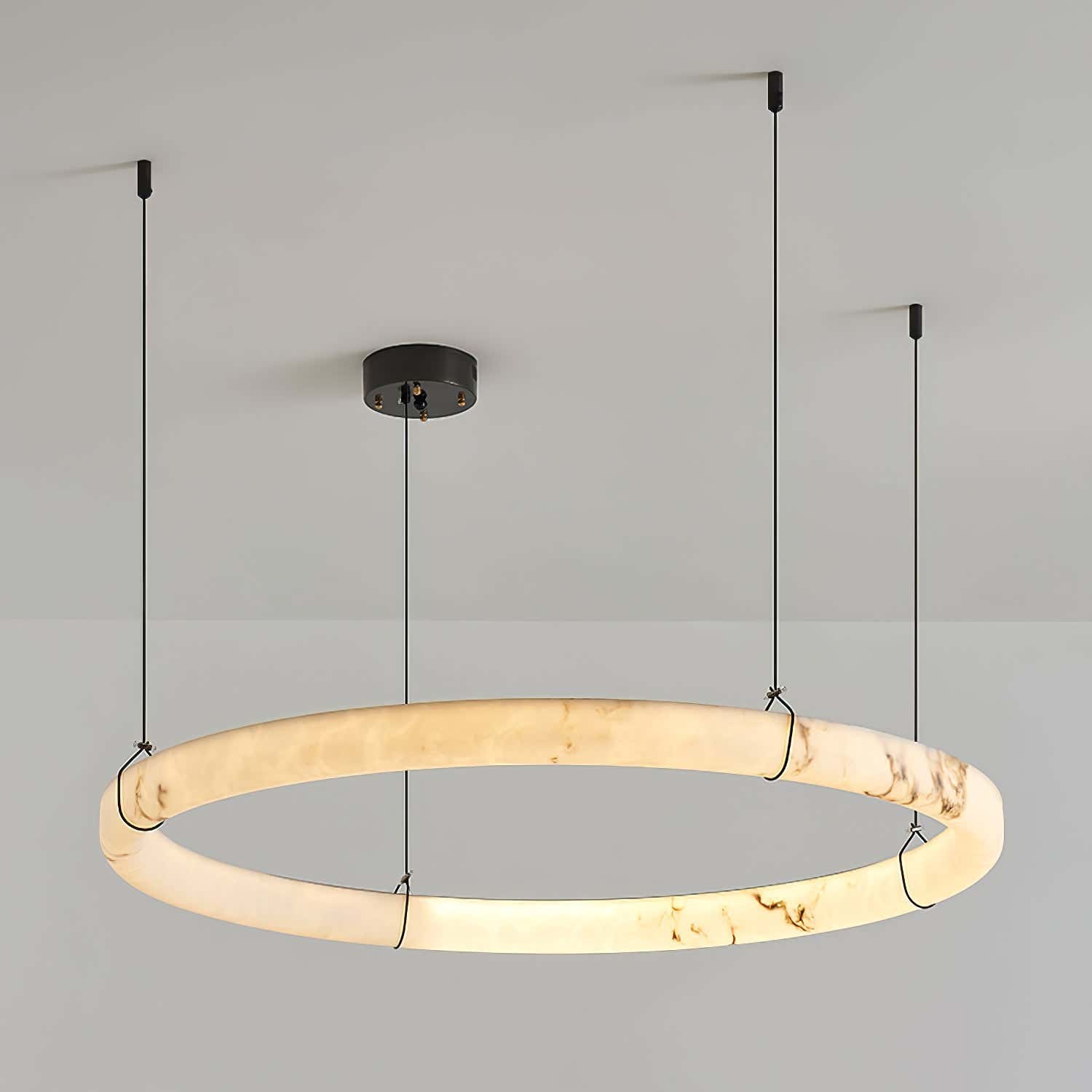 Alabaster Ring Pendant Lamp