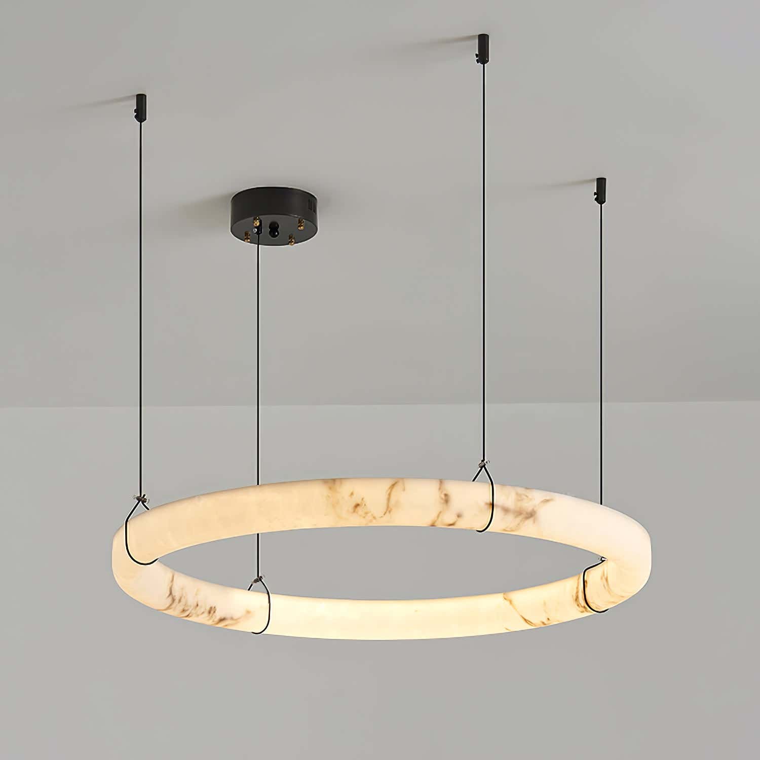 Alabaster Ring Pendant Lamp
