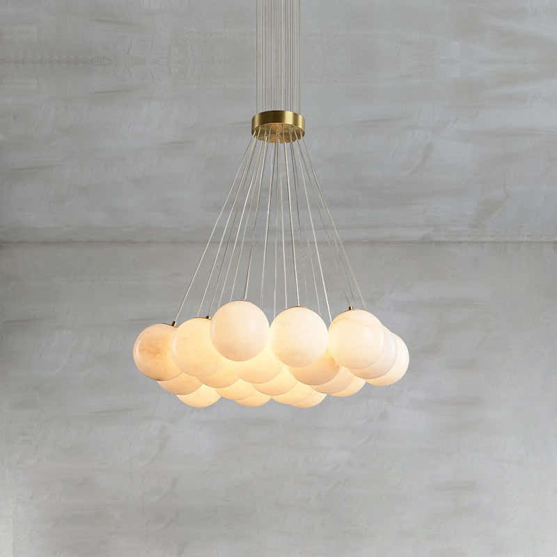Alabaster Ceiling Pendant 7/19 Lights