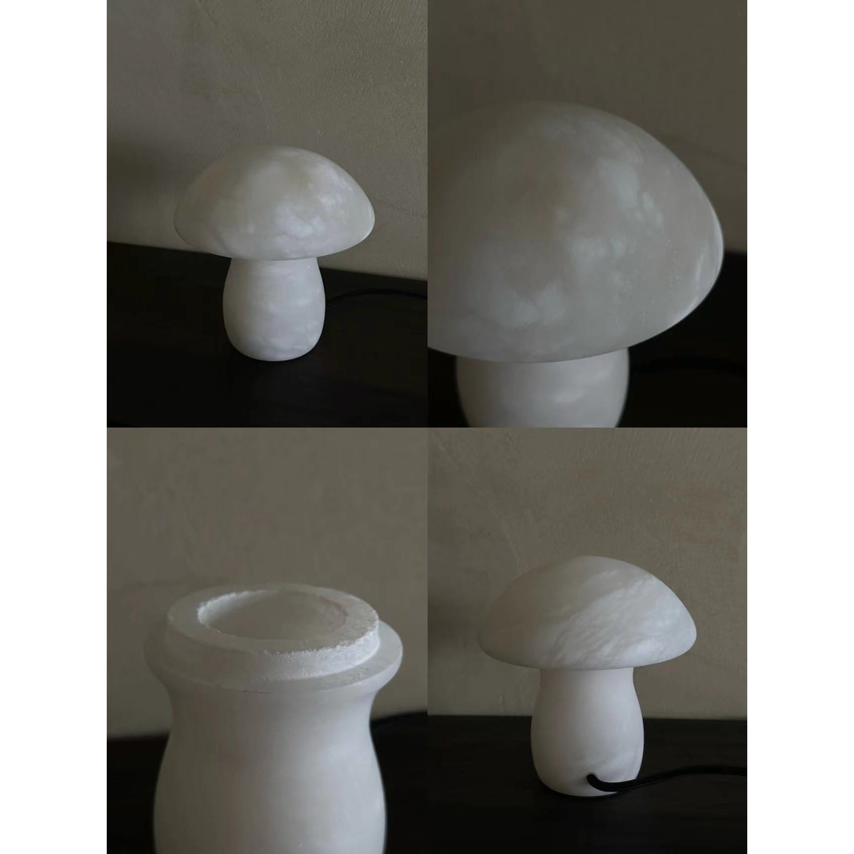 Alabaster Mushroom Table Lamp