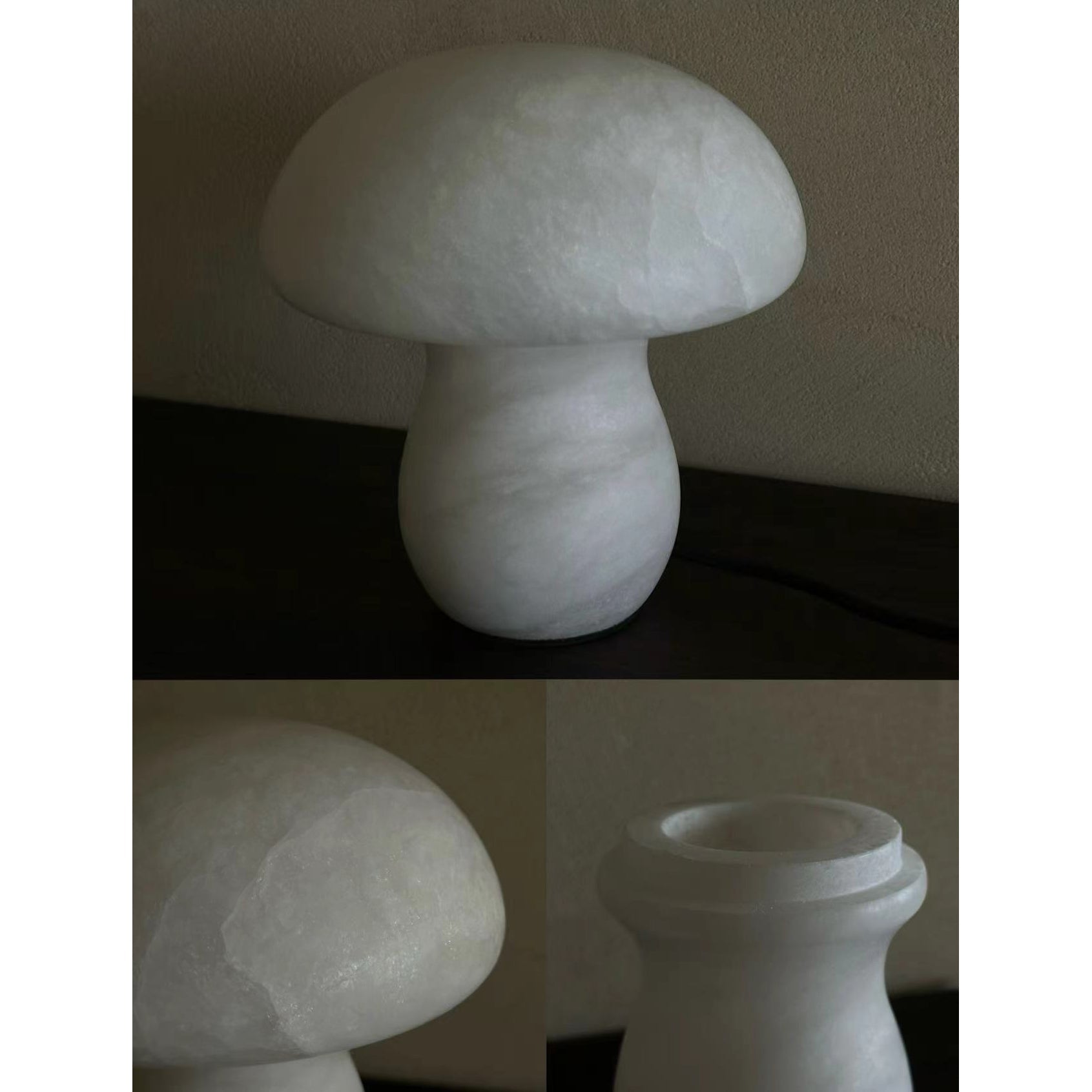 Alabaster Mushroom Table Lamp