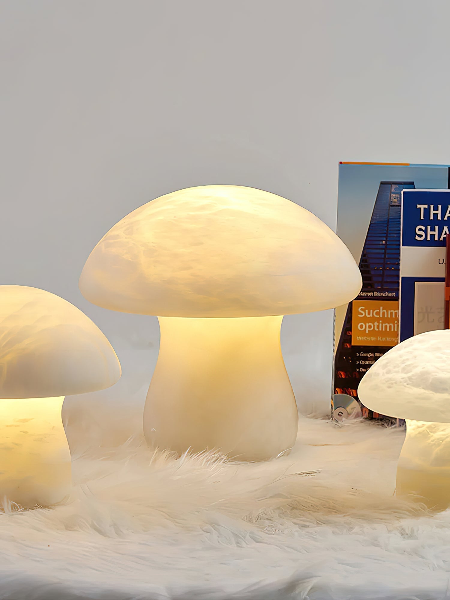 Alabaster Mushroom Table Lamp