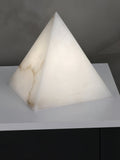 Alabaster Pyramid Table Lamp