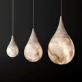 Alabaster Teardrop Single Pendant 7