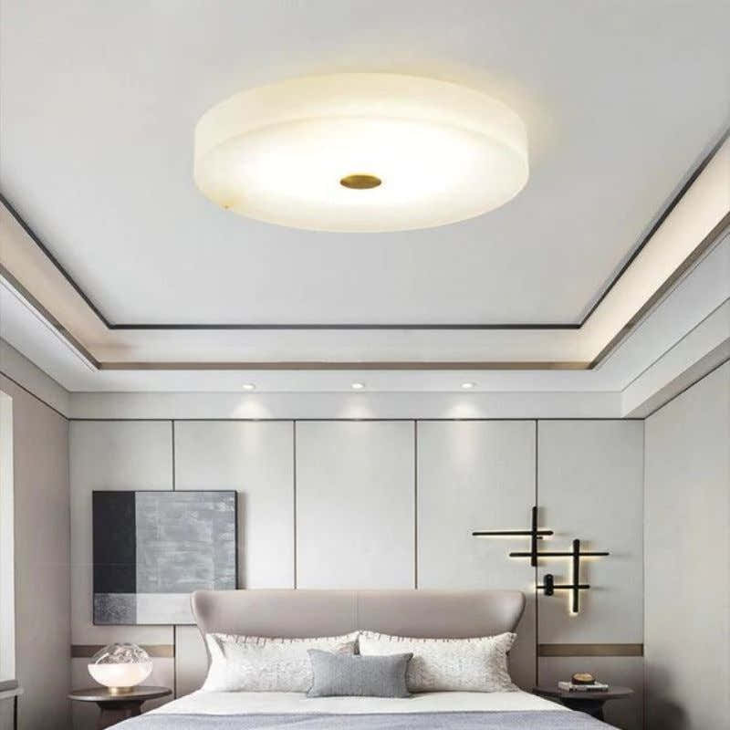 Alabaster Round Led Chandelier 11.8" 15.7" 19.7"