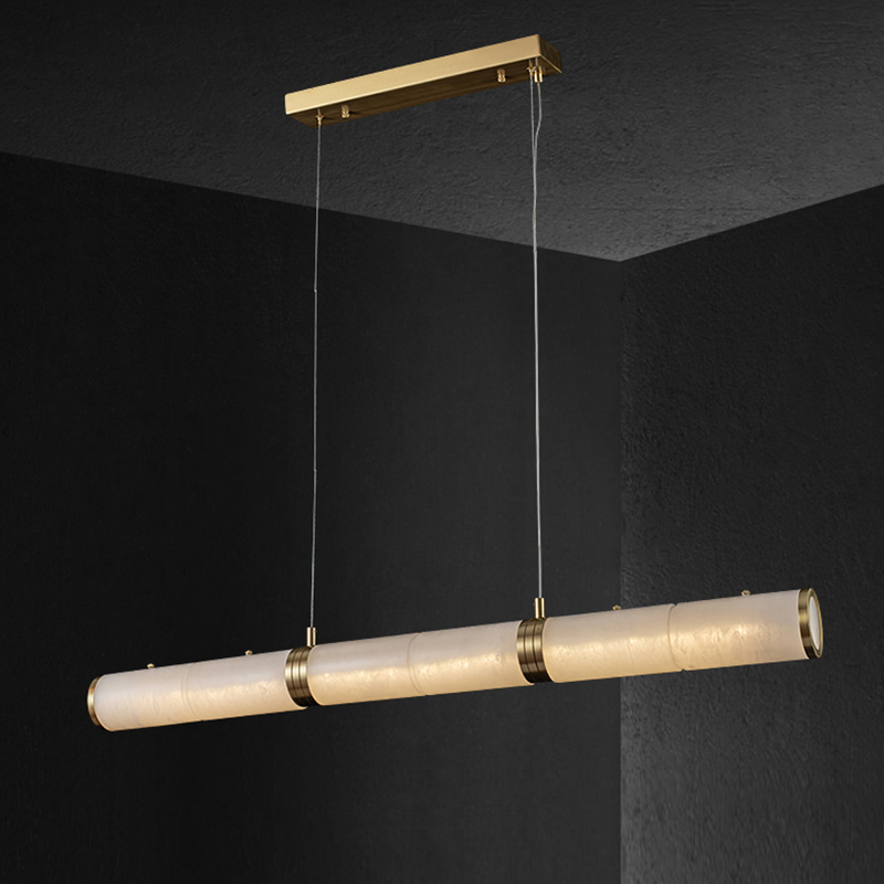 Alabaster Magnificence Art Linear Chandelier