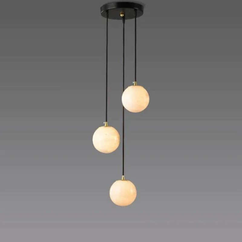 Alabaster Global Staircase Chandelier