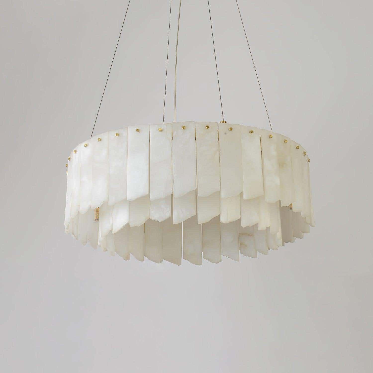 Alabaster Cascade Tiered Chandelier