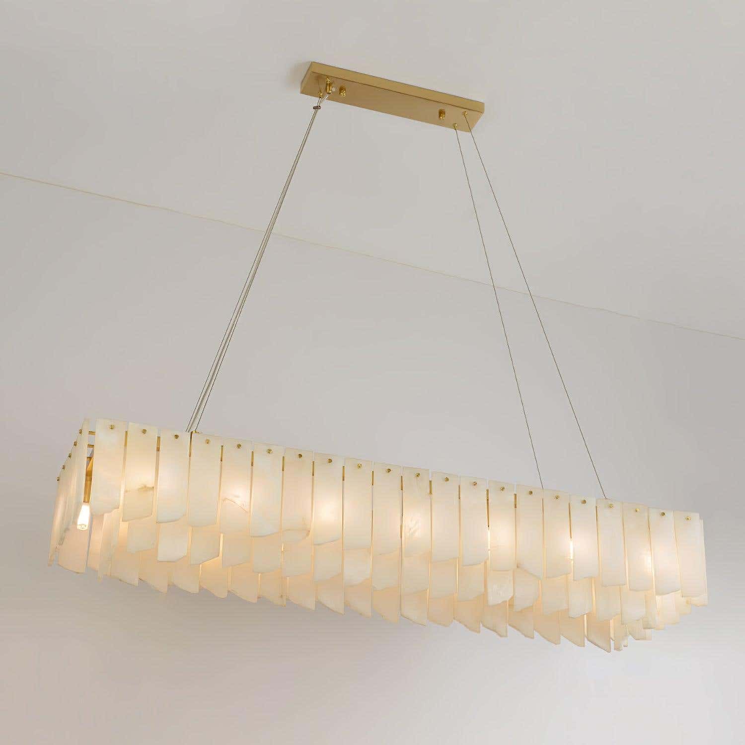 Alabaster Cascade Tiered Chandelier