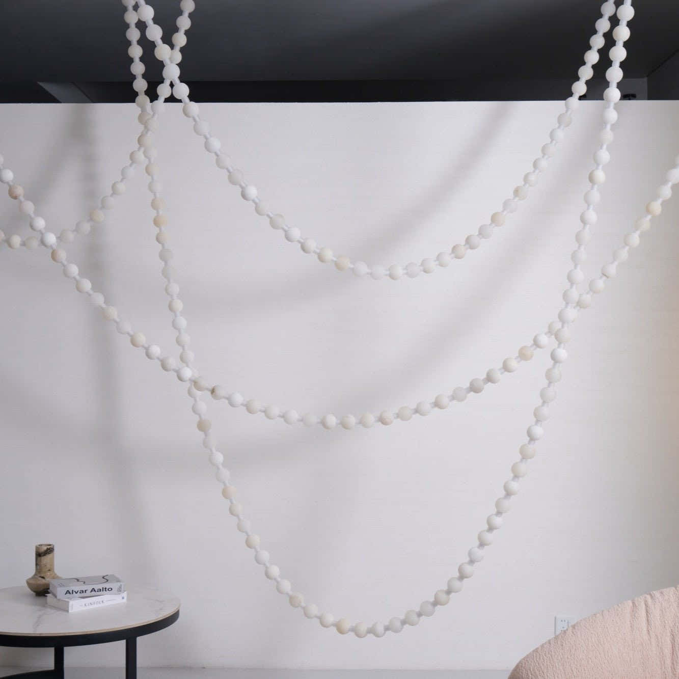 Alabaster Pearl Necklace Chandelier
