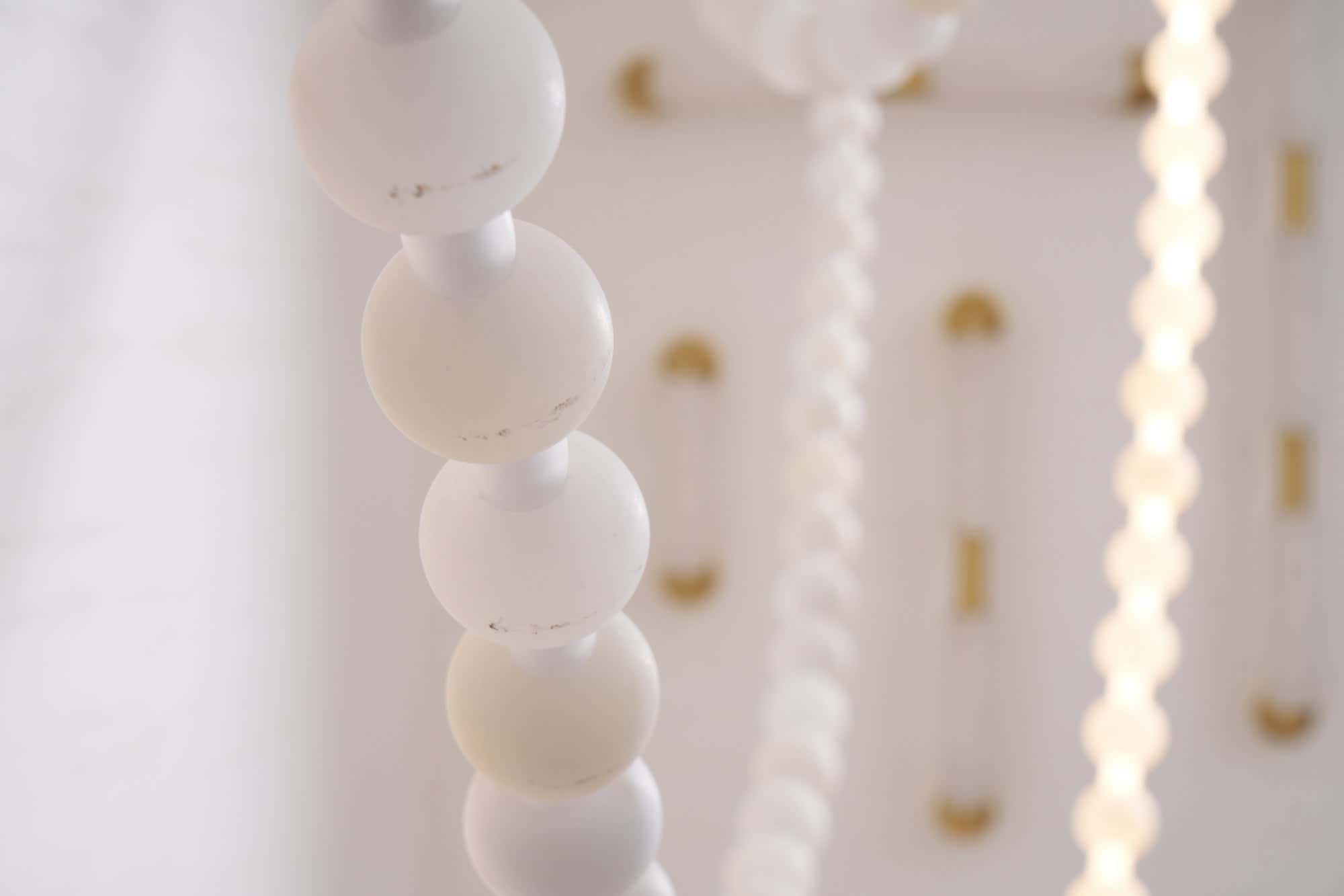 Alabaster Pearl Necklace Chandelier