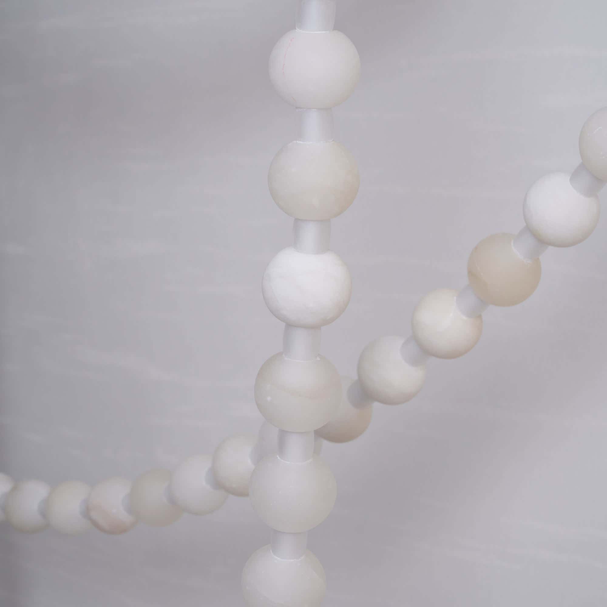 Alabaster Pearl Necklace Chandelier