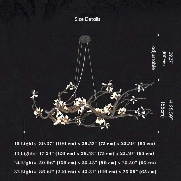 Barhed Tree Branch Chandelier