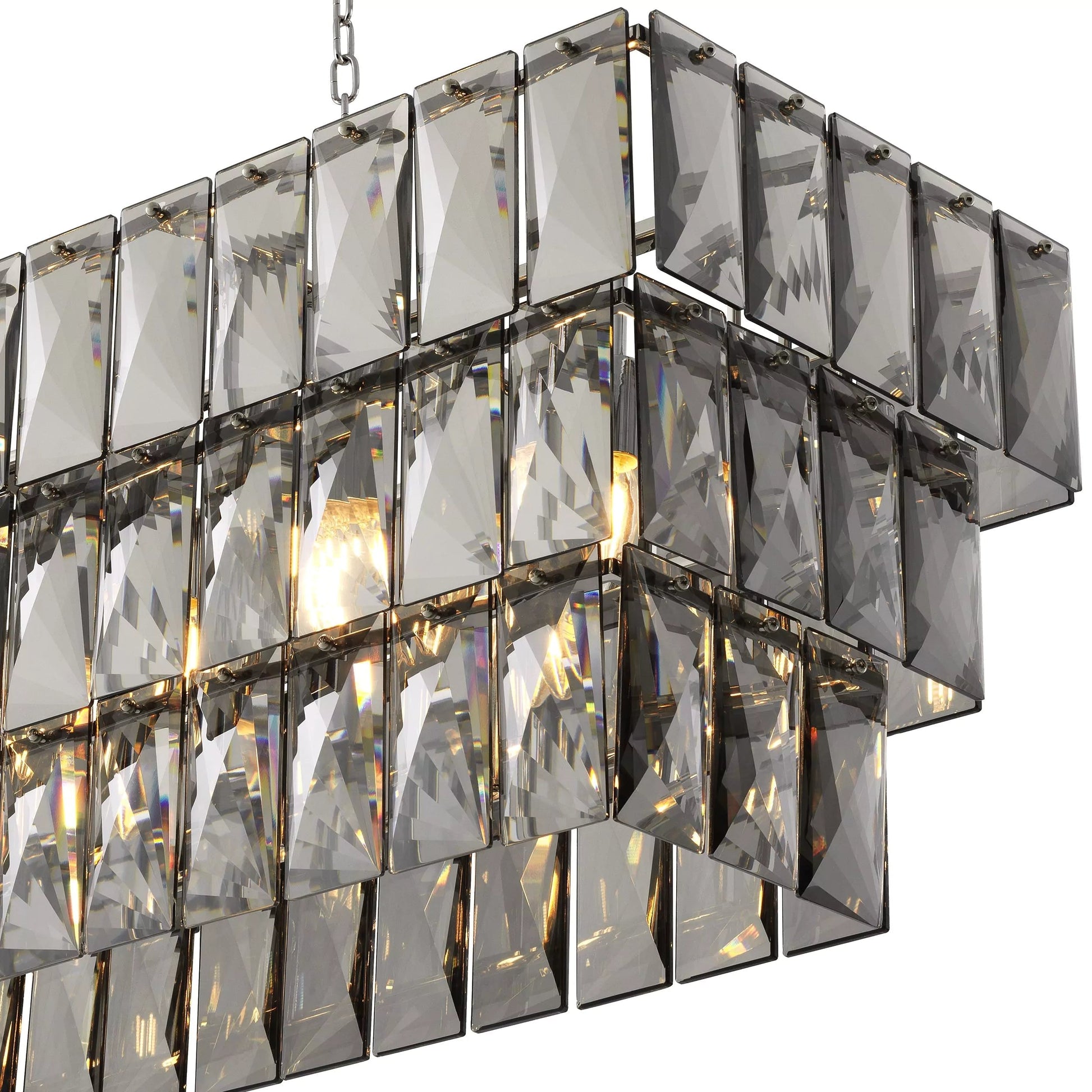 Glamour Rectangle Modern Chandeliers 